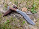 Damaškový nůž Kukri Burl